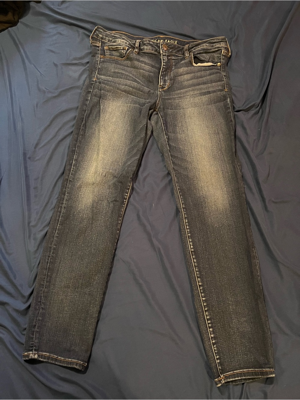 American Eagle Outfitters Women’s Faded Black Skinny Jeans